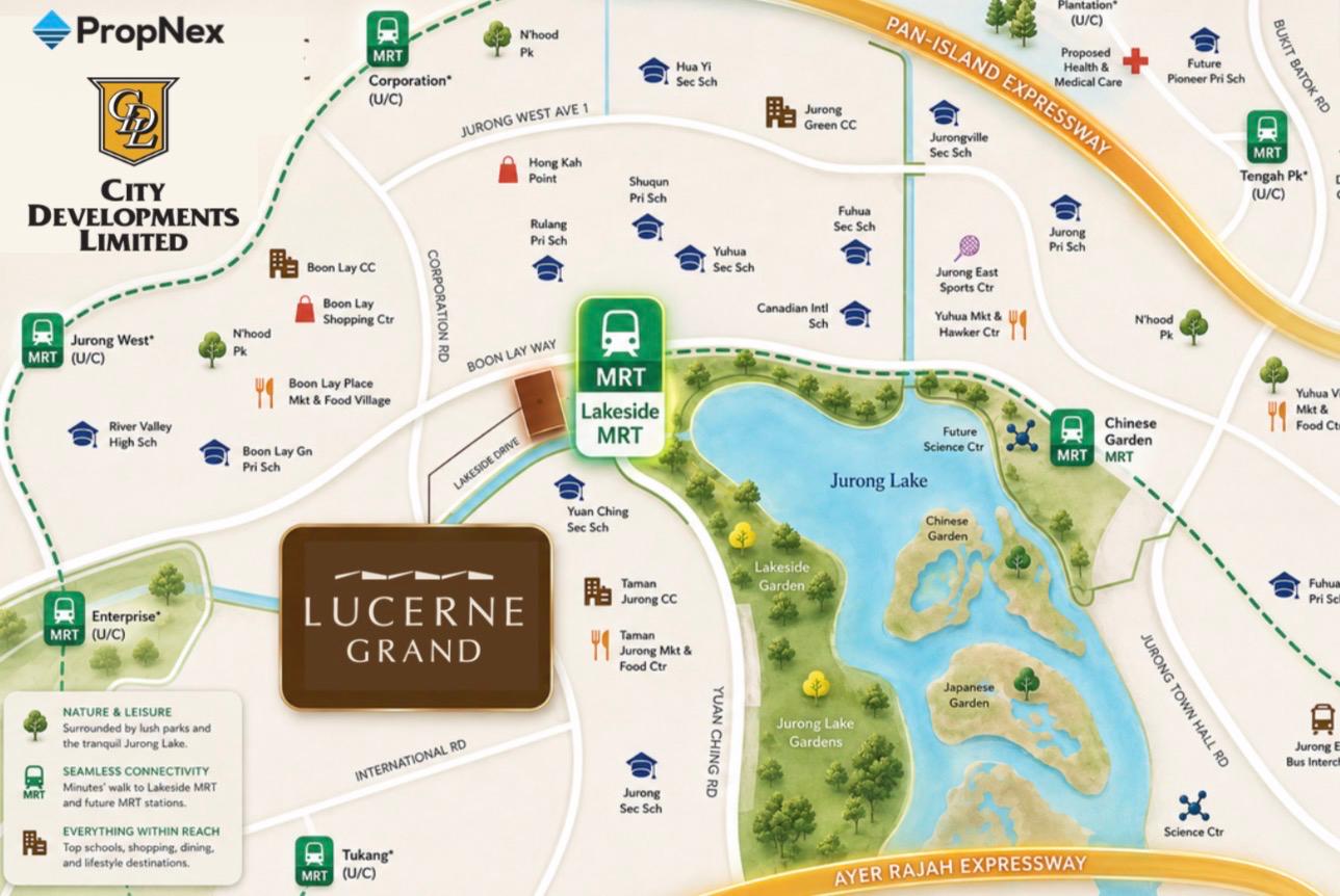 Prime positioning around Lakeside MRT map and neighbourhood overview
